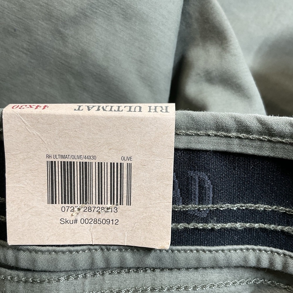 red head pants mens 44x30 New With Tags Style RH Ultimate Olive Green - Picture 8 of 10